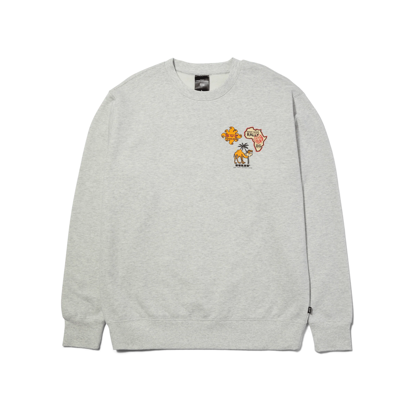 HUF X TOYOTA OVERLAND TOURING CREWNECK ASH