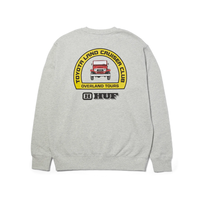 HUF X TOYOTA OVERLAND TOURING CREWNECK ASH