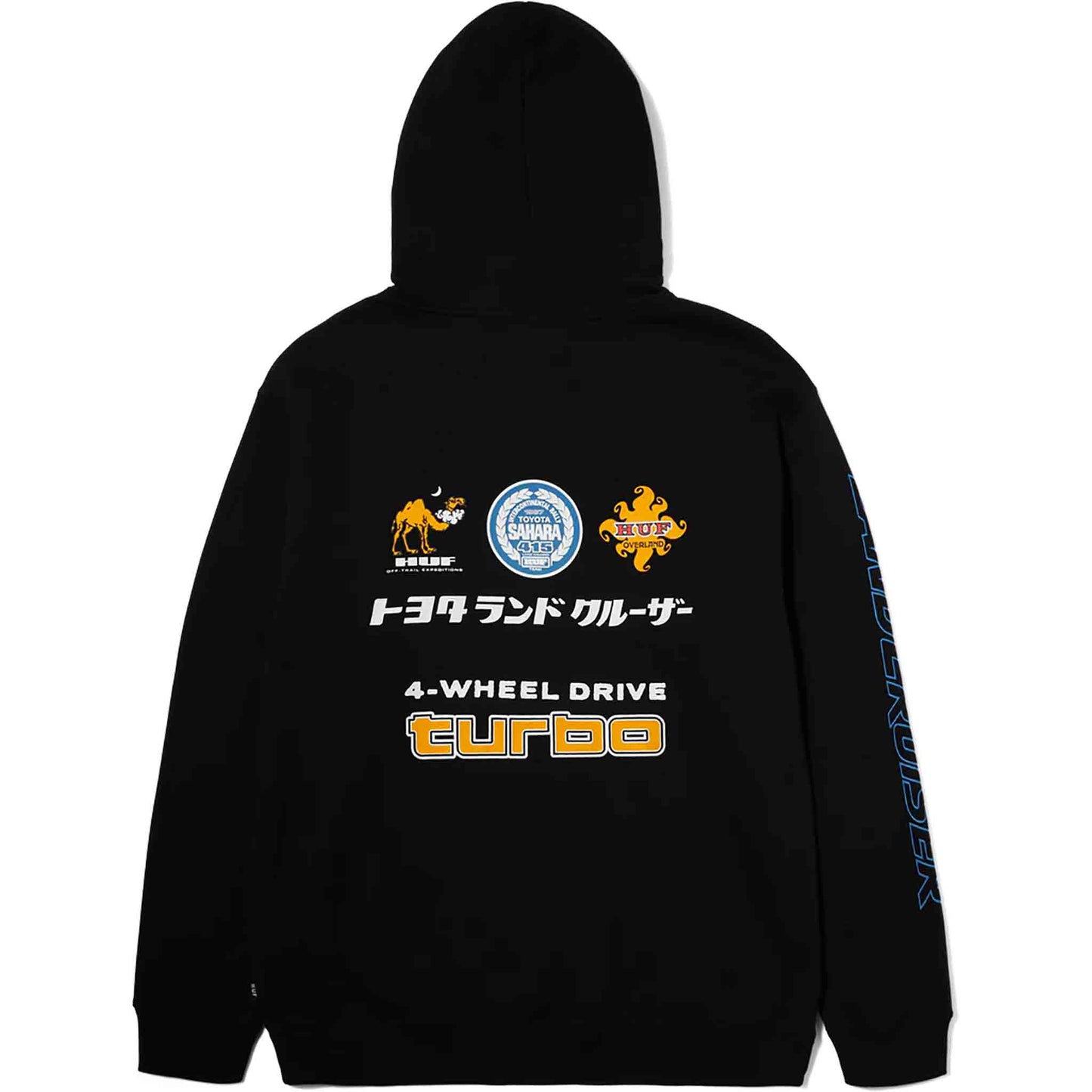 HUF X TOYOTA SAHARA RALLY PULLOVER HOODIE BLACK