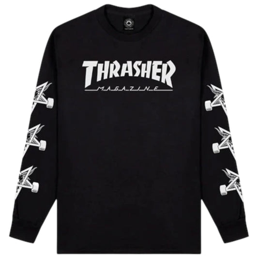 THRASHER MAG GOAT LONG SLEEVE BLACK