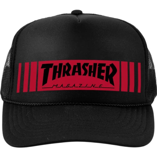 THRASHER BAR TRUCKER HAT BLACK