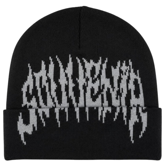 SOUVENIR DIRTY CUFF BEANIE BLACK