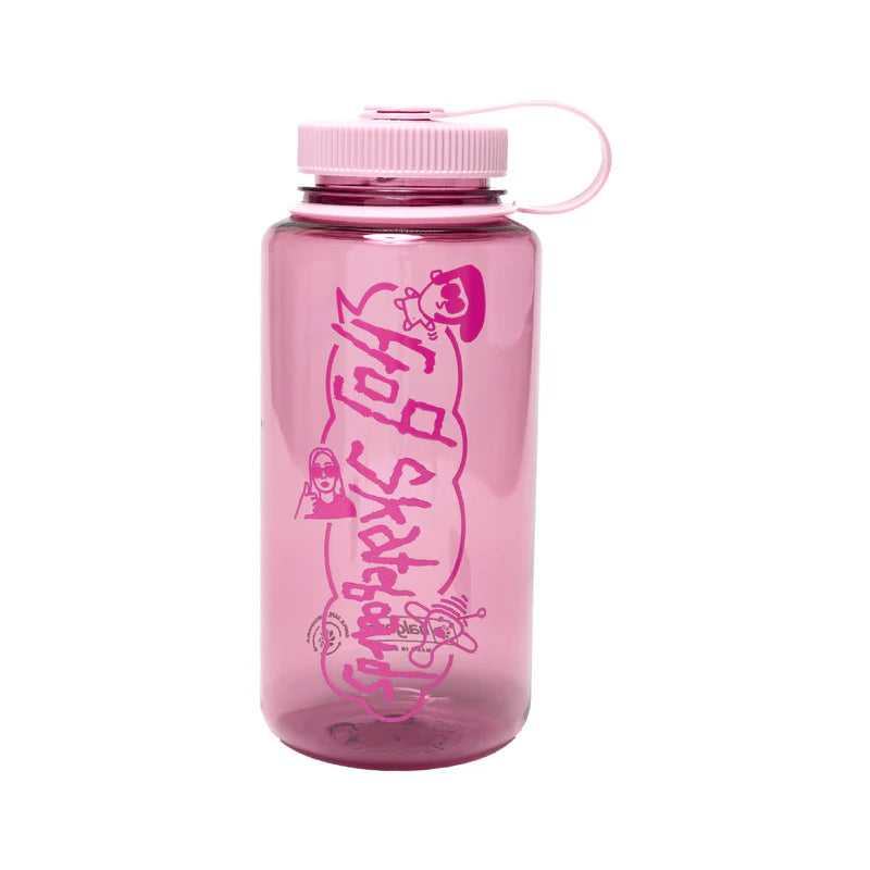 FROG NALGENE WATER BOTTLE PINK