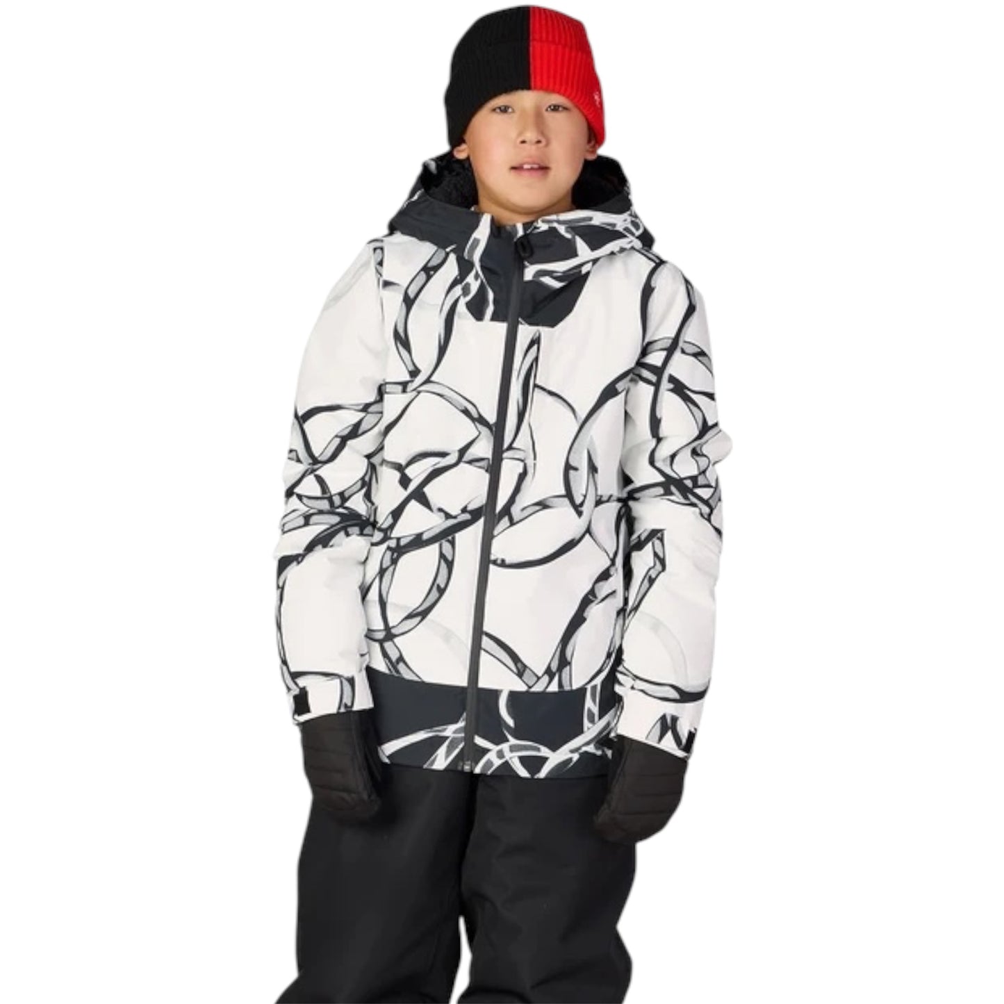 686 BOYS GATEWAY INSULATED JACKET WHITE WIRE COLORBLOCK