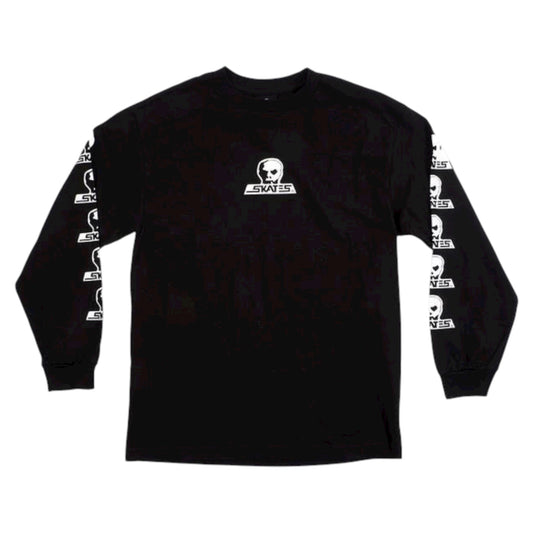 SKULL SKATES SKULL LOGO LS TEE NOIR