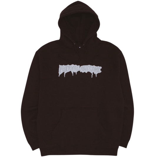 FUCKING AWESOME REFLECTIVE DRIP LOGO HOODIE BLACK