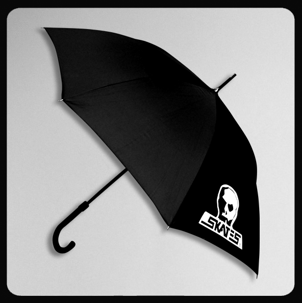 SKULL SKATES LOGO UMBRELLA BLACK