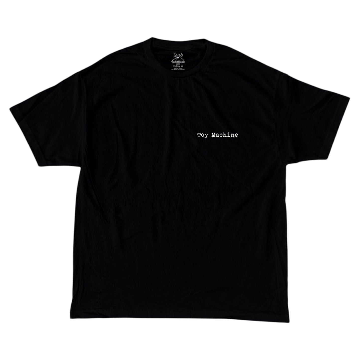 TOY MACHINE CHARRED CROSS TEE BLACK