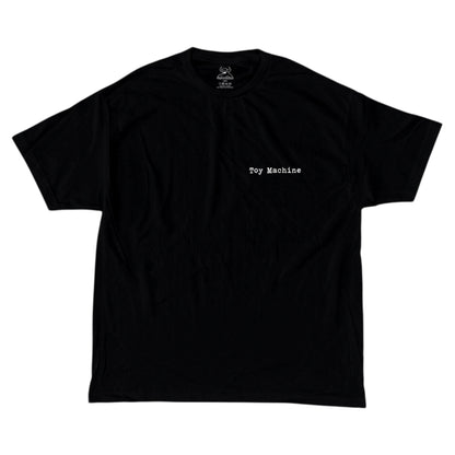 TOY MACHINE CHARRED CROSS TEE BLACK