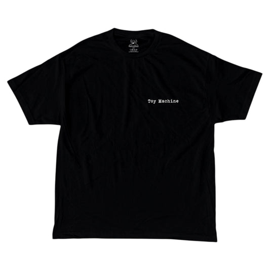 TOY MACHINE CHARRED CROSS TEE BLACK