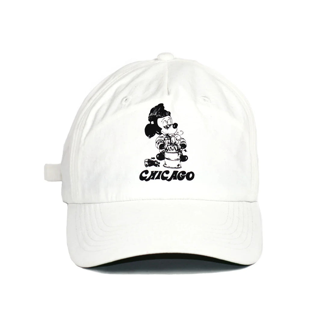 SNACK SIGHTS CHICAGO NYLON CAP WHITE