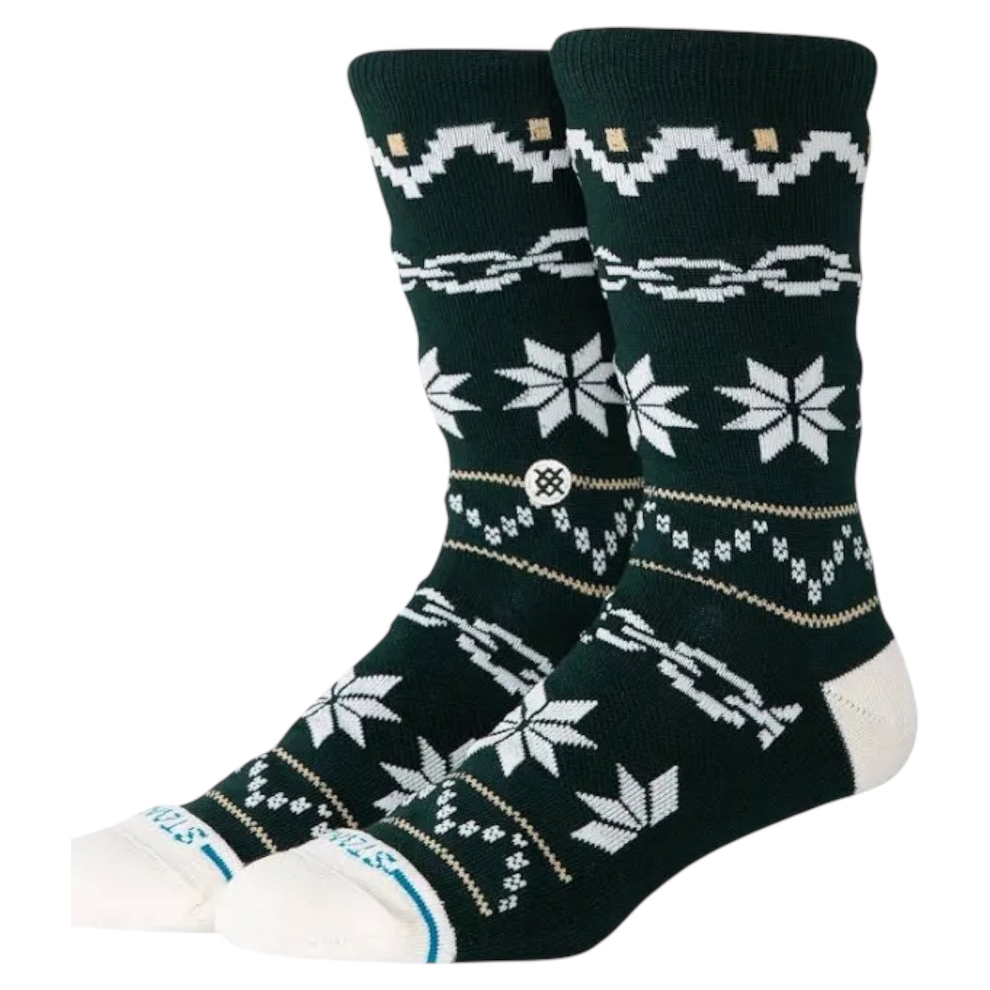 STANCE BREAK THE SEASON CREW SOCKS PINE