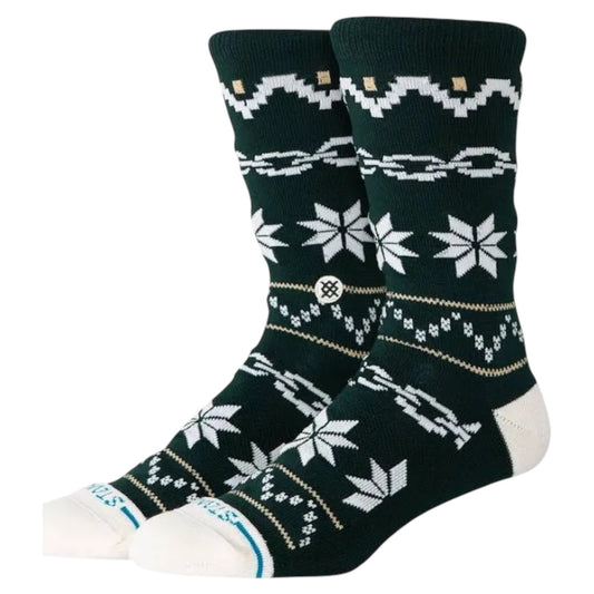 STANCE BREAK THE SEASON CREW SOCKS PINE