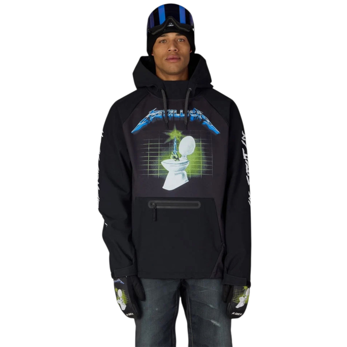 686 MENS METALLICA WATERPROOF HOODY METALLICA BLACK