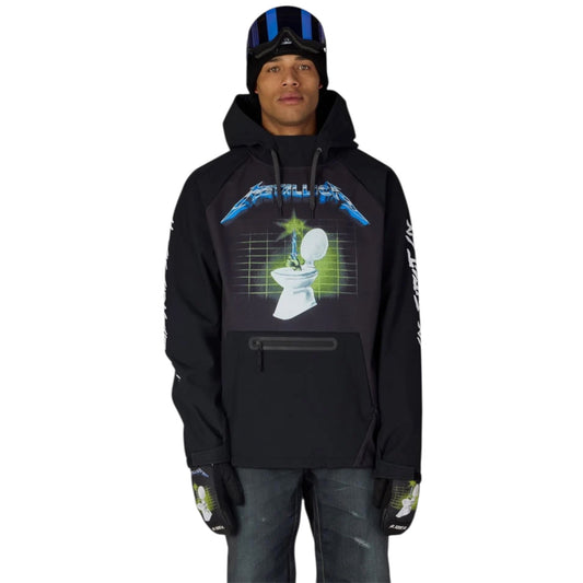 686 MENS METALLICA WATERPROOF HOODY METALLICA BLACK