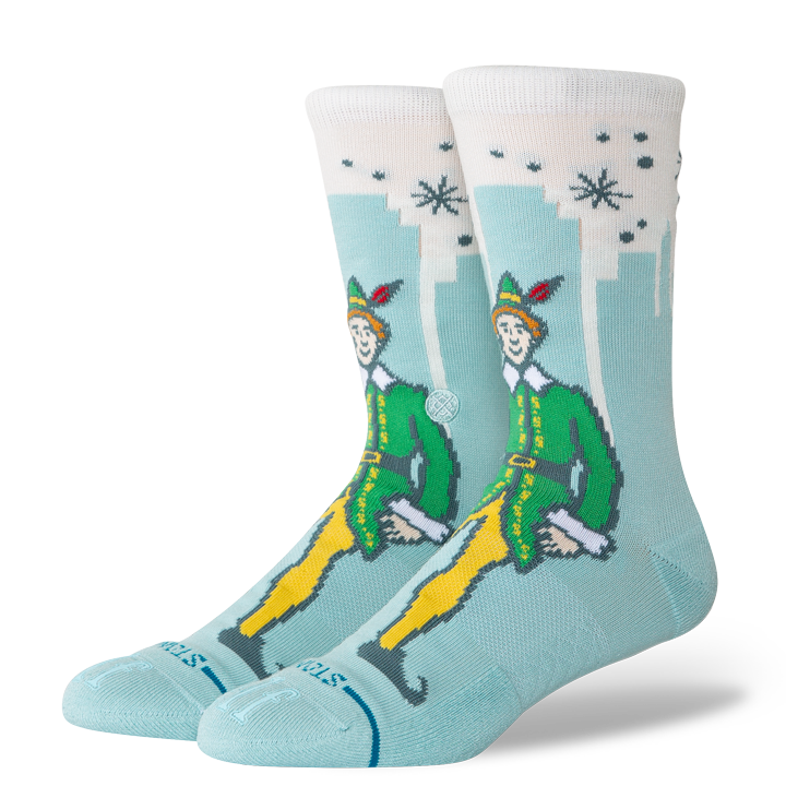 STANCE BIG CITY ELF CREW SOCKS ICE BLUE