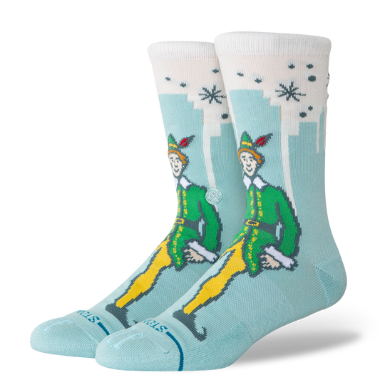 STANCE BIG CITY ELF CREW SOCKS ICE BLUE