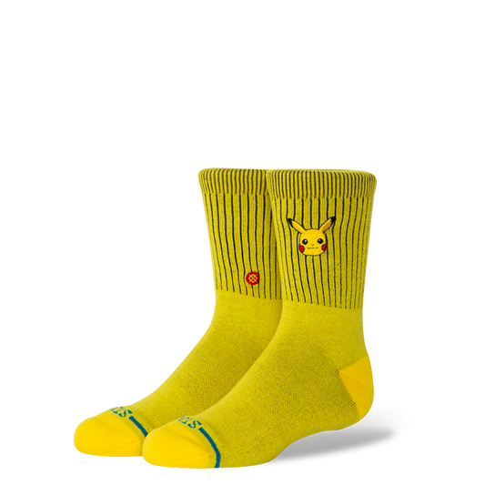 STANCE KIDS PIKACHU SOCKS YELLOW