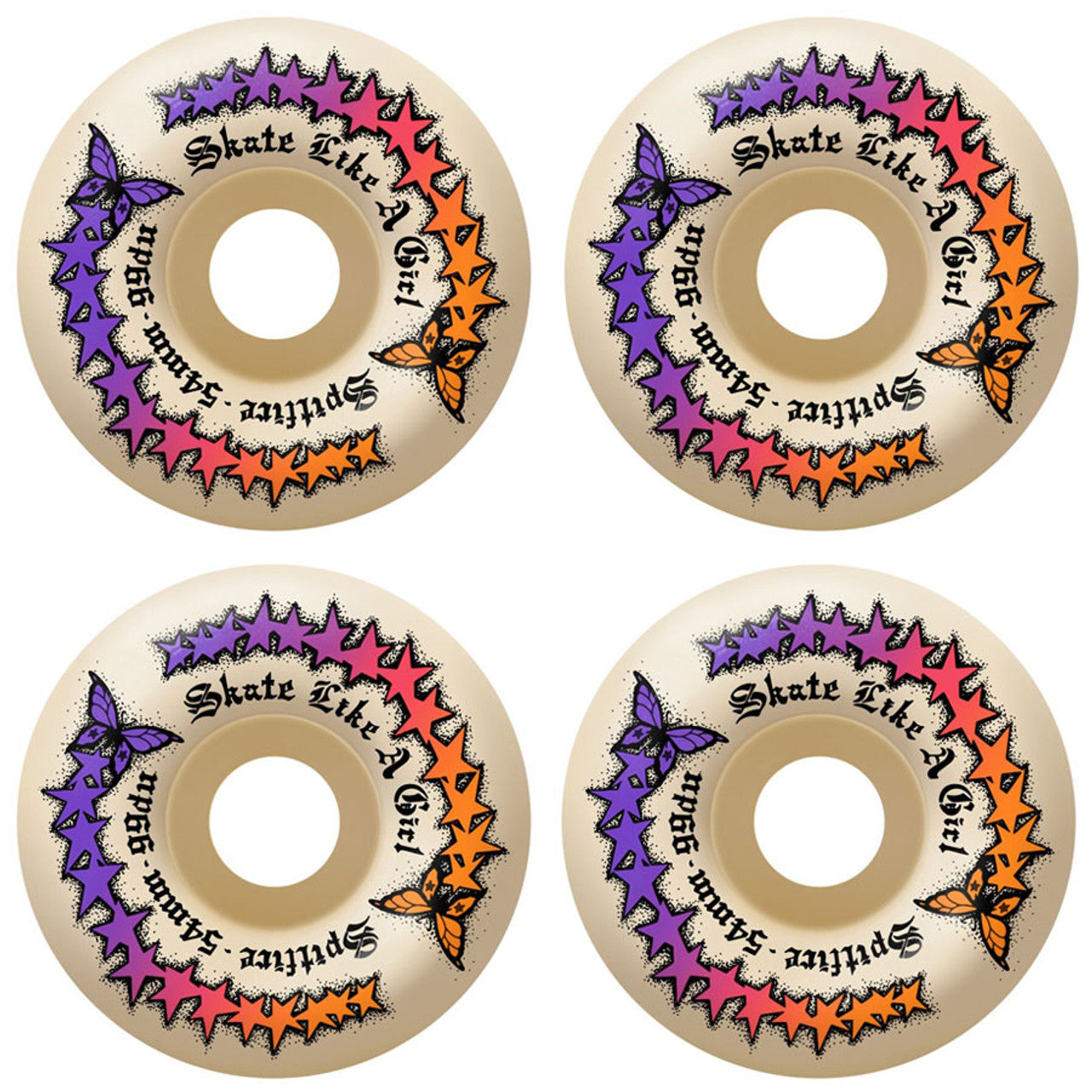 SPITFIRE F4 SKATE LIKE A GIRL 99A EVOLUTION RADIAL FULL WHEEL 54MM