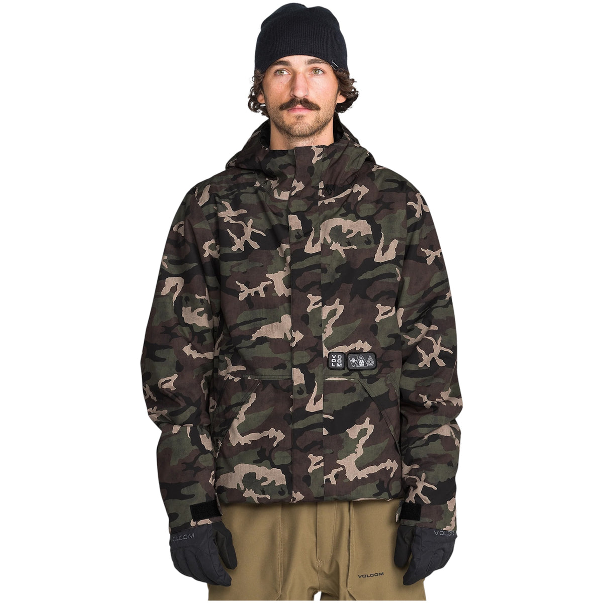 VOLCOM MENS DOUBLE INSULATED JACKET CAMOFLAUGE