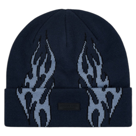 SOUVENIR X FLAMETEC JAQUARD BEANIE BLUE