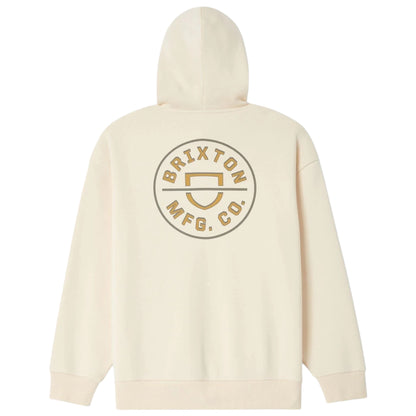 BRIXTON CREST HOODIE WHITECAP