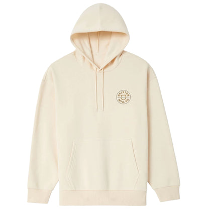 BRIXTON CREST HOODIE WHITECAP