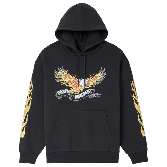 BRIXTON BLAZING HOODIE BLACK
