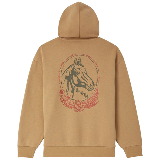 BRIXTON MARLEY HOODIE BRITISH KHAKI