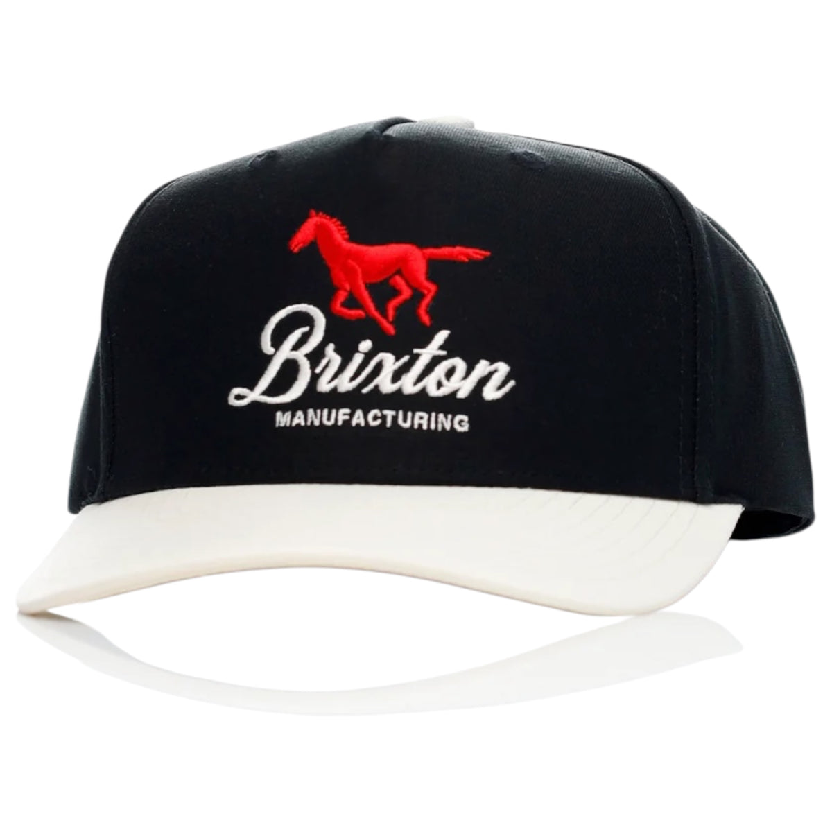 BRIXTON LEISURE SNAPBACK BLACK WHITE