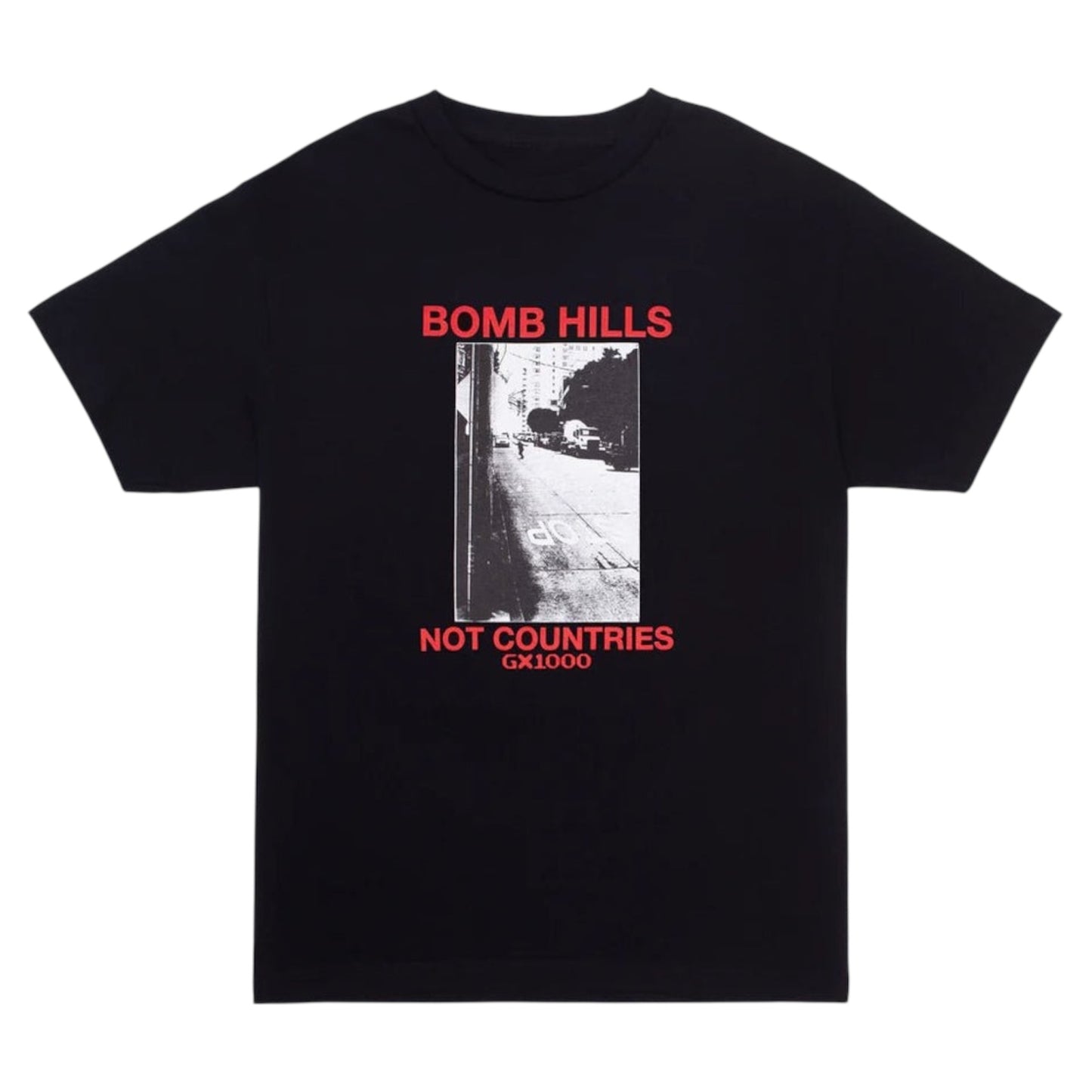 GX1000 BOMB HILLS TEE BLACK RED