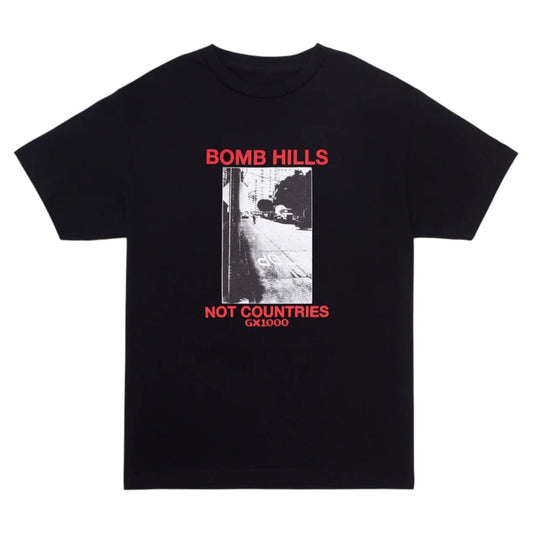 GX1000 BOMB HILLS TEE BLACK RED
