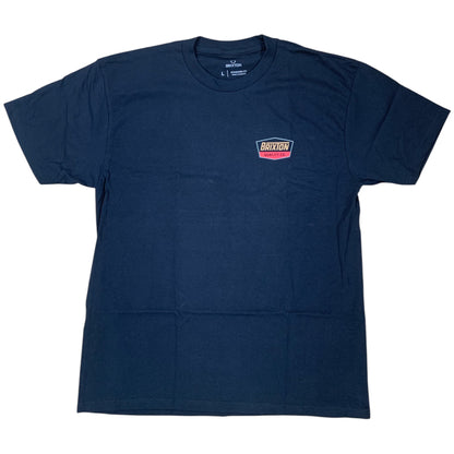 BRIXTON REGAL S/S STANDARD TEE BLACK DARK SAGE TOBACCO