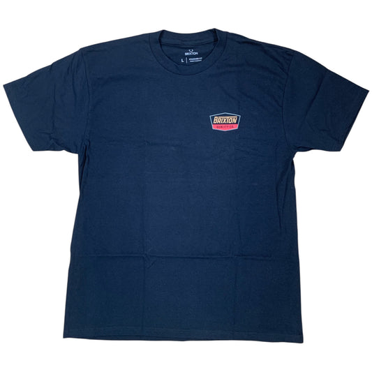 BRIXTON REGAL S/S STANDARD TEE BLACK DARK SAGE TOBACCO