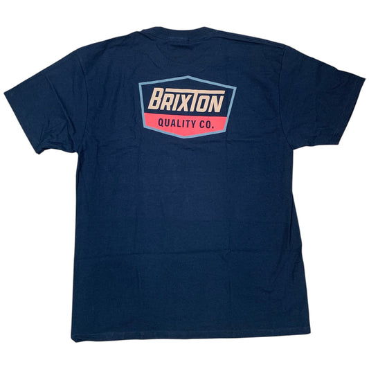BRIXTON REGAL S/S STANDARD TEE BLACK DARK SAGE TOBACCO