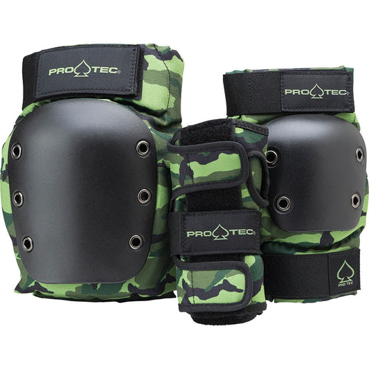 PRO-TEC JUNIOR 3 PACK PAD KIT CAMO