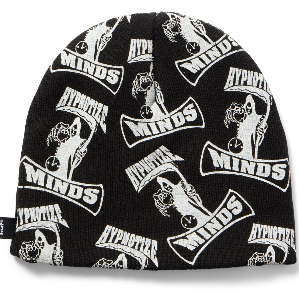 HUF THREE 6 MAFIA SKULL BEANIE BLACK