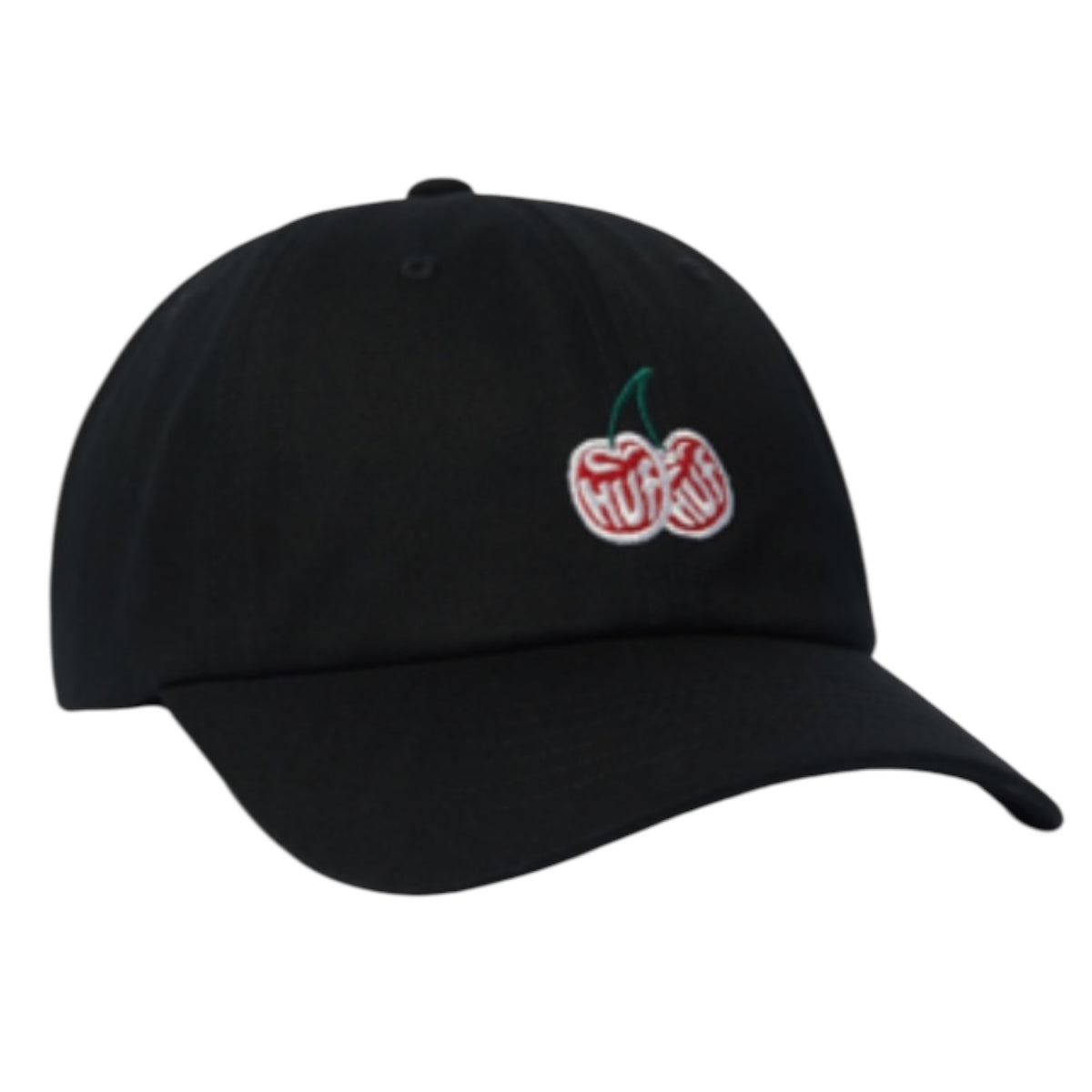 HUF CHERRIES 6 PANEL CV HAT BLACK