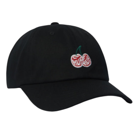 HUF CHERRIES 6 PANEL CV HAT BLACK