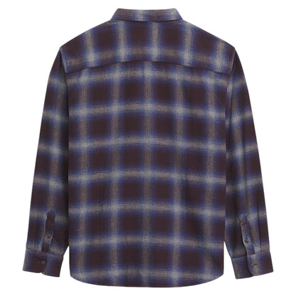 VANS BIXBY PLAID FLANNEL DARK PORTER PEWTER HEATHER