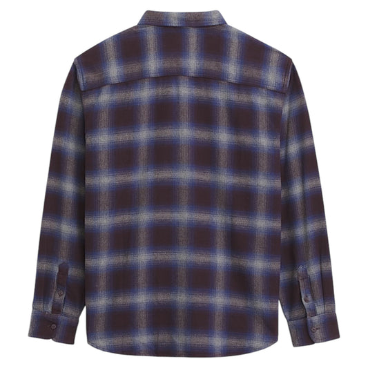 VANS BIXBY PLAID FLANNEL DARK PORTER PEWTER HEATHER