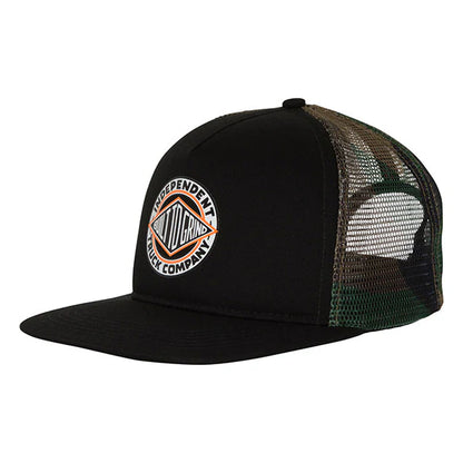 INDEPENDENT TRUCKER HAT BTG SUMMIT PRINTED BLACK CAMO