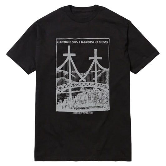 GX1000 CHURCH OF NO RETURN TEE BLACK
