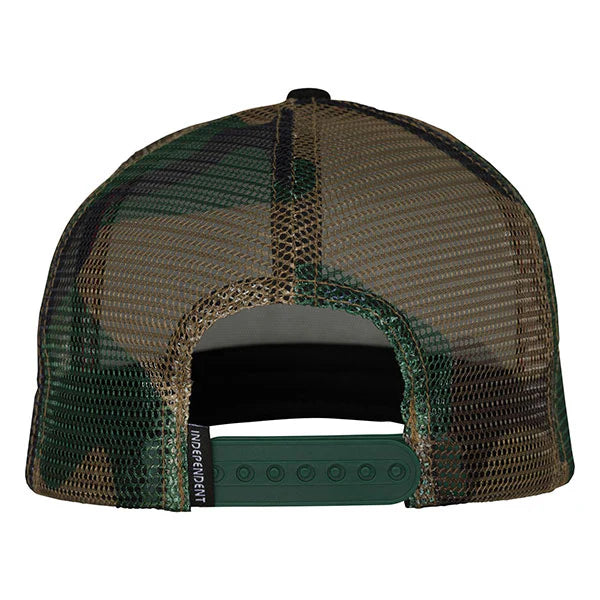 INDEPENDENT TRUCKER HAT BTG SUMMIT PRINTED BLACK CAMO