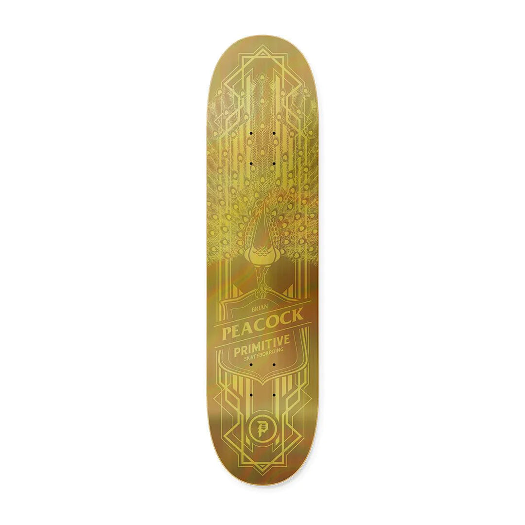 PRIMITIVE BRIAN PEACOCK HOLOFOIL PEACOCK DECK 7.875