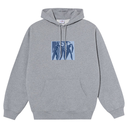 POLAR CUT OUTS DAVE HOODIE HEATHER GREY