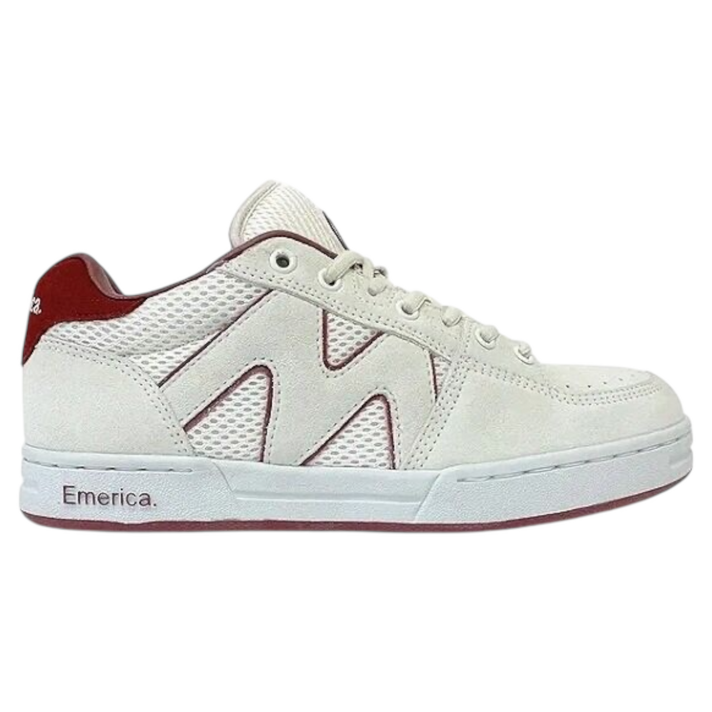 EMERICA OG-1 WHITE\BURGUNDY