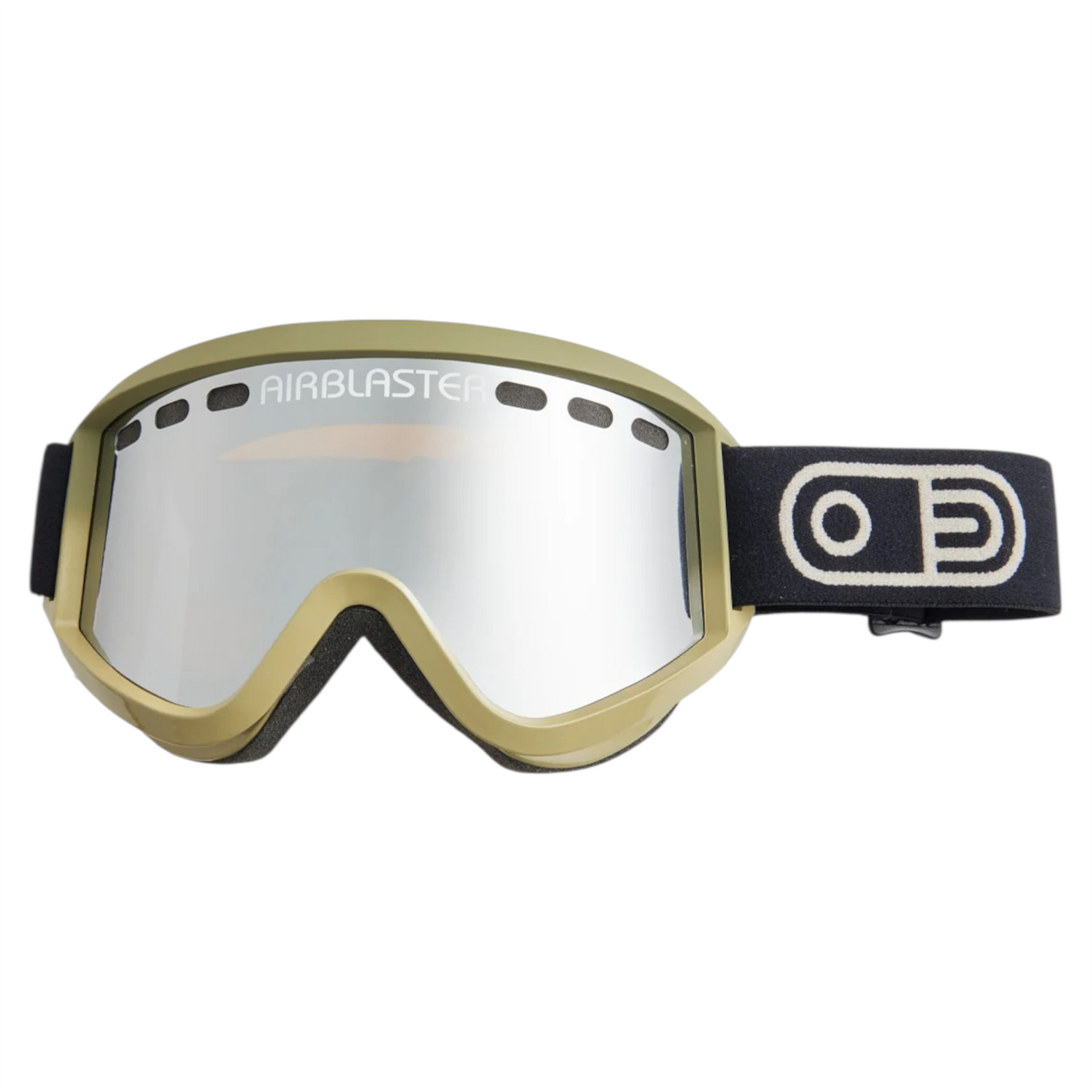 AIRBLASTER AIR GOGGLE SHROOM MATTE TAN GLOSS AMBER CHROME