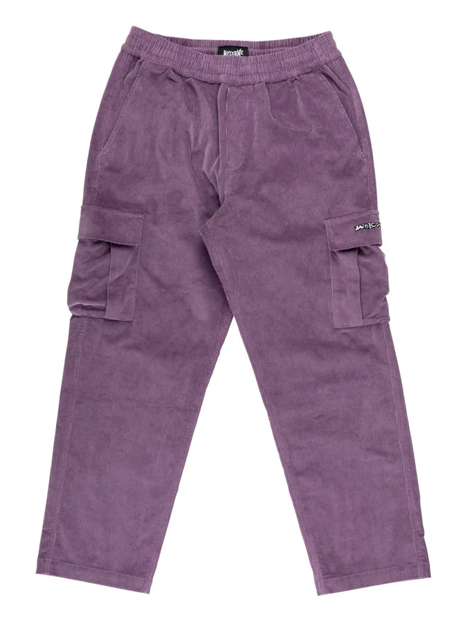 WELCOME CHAMBER CORDUROY CARGO PANT PURPLE