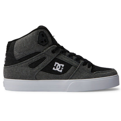 DC PURE HIGH TOP WC TX SE BLACK DENIM